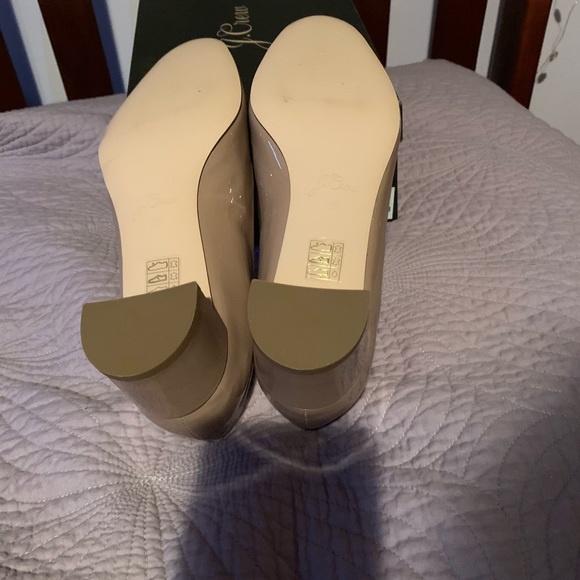 J Crew Classic Block heel Pumps Deep Blush size 9.5 NIB - Picture 3 of 4